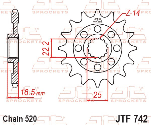 JT Front Sprocket JTF742.15
