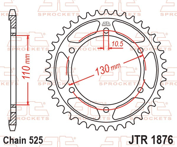 JT Rear Sprocket JTR1876.45