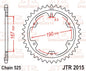 JT Rear Sprocket JTR2015.50