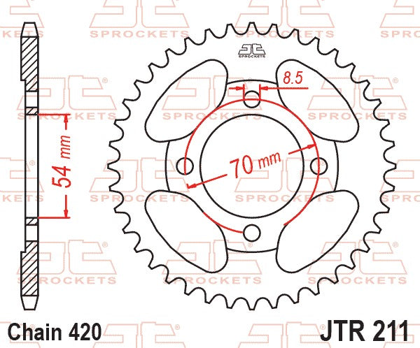 JT Rear Sprocket JTR211.39