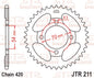 JT Rear Sprocket JTR211.39