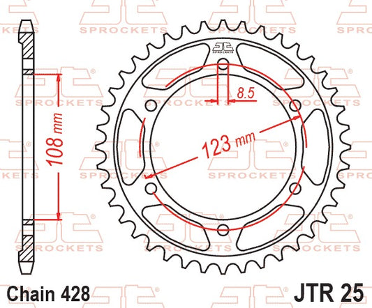 JT Rear Sprocket JTR25.58