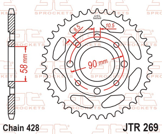 JT Rear Sprocket JTR269.51