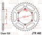 JT Rear Sprocket JTR460.49SC - Self Cleaning Lightweight