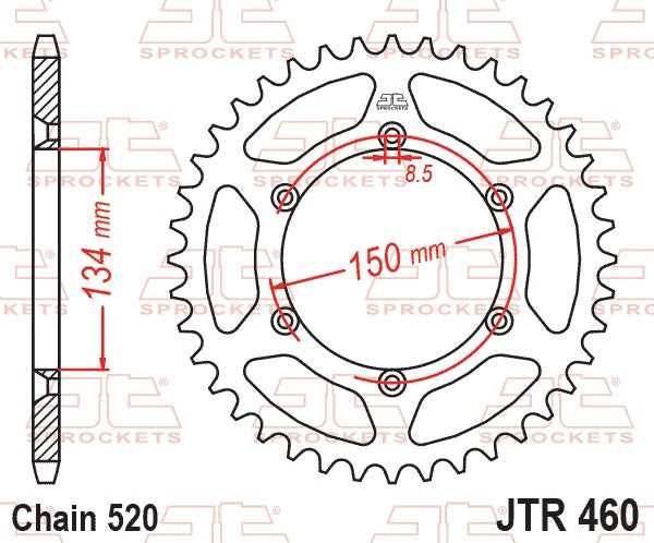 JT Rear Sprocket JTR460.51SC - Self Cleaning Lightweight