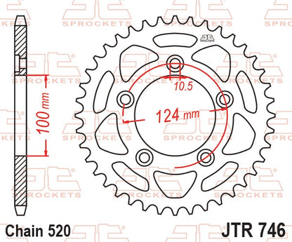 JT Rear Sprocket JTR746.43