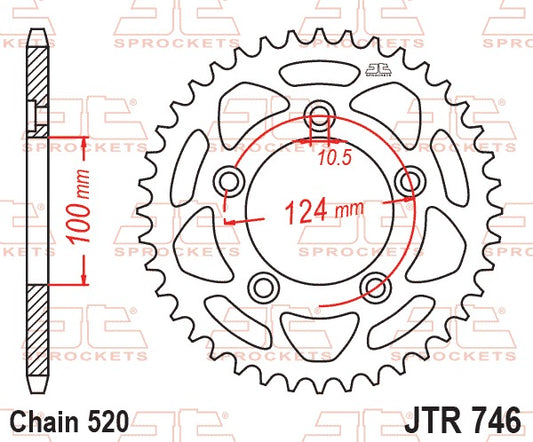 JT Rear Sprocket JTR746.43