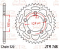 JT Rear Sprocket JTR746.43