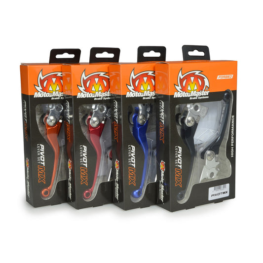 Moto-Master Pivot MX Lever Set - Forged Blue - Husqvarna - 101404