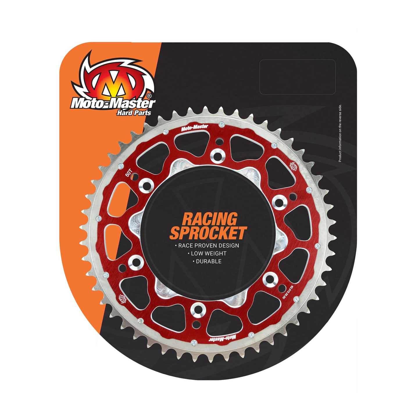 Moto-Master Fusion Dual Ring Rear Sprocket - Red - 520-50 - KTM/Hqv/GasGas