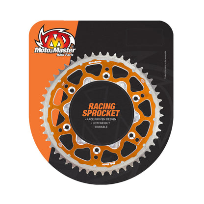 Moto-Master Fusion Dual Ring Rear Sprocket - Orange - 520-49 - KTM/Hqv/GasGas