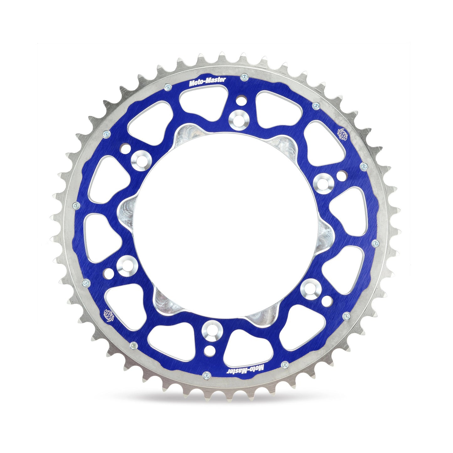 Moto-Master Fusion Dual Ring Rear Sprocket - Blue - 520-49 - Yamaha