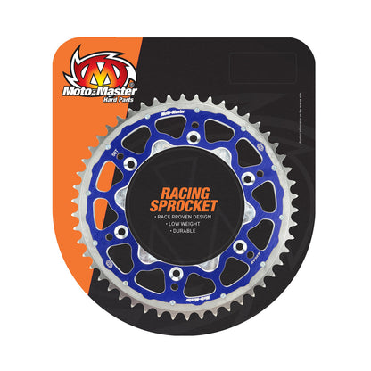 Moto-Master Fusion Dual Ring Rear Sprocket - Blue - 520-50 - Yamaha