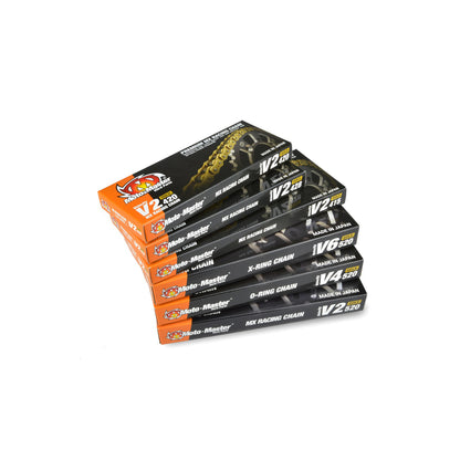 Moto-Master V6 520-120 Gold Chain (with Press)