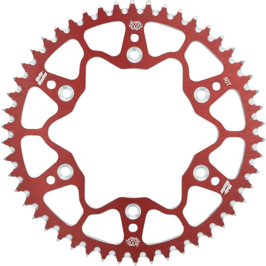 Moto-Master 7075 Alu Rear Sprocket - Red - 520-48 - Suzuki