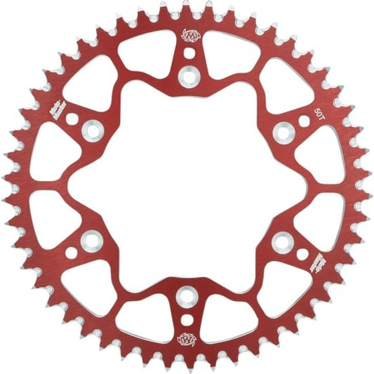 Moto-Master 7075 Alu Rear Sprocket - Red - 520-47 - Beta/Gasgas/Husqvarna/Sherco/Suzuki
