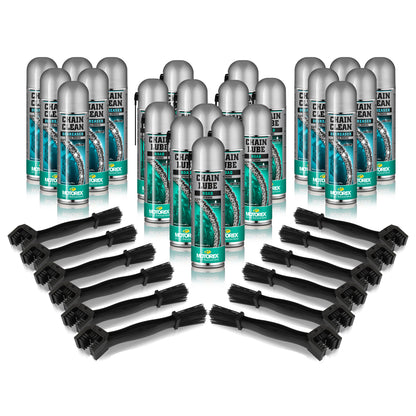 Motorex Road chain clean/ lube bundle - Chain Clean, Road Chain Lube, Harvard cleaning brushes