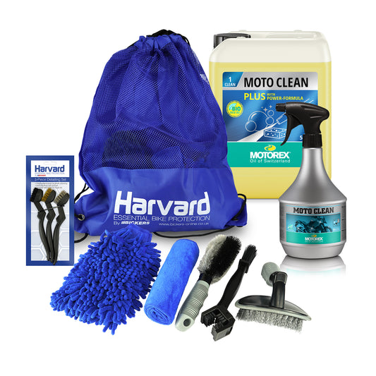 Motorex Moto Clean Bundle - 1L Atomiser, 5L Refill, Plus Harvard Cleaning Kit