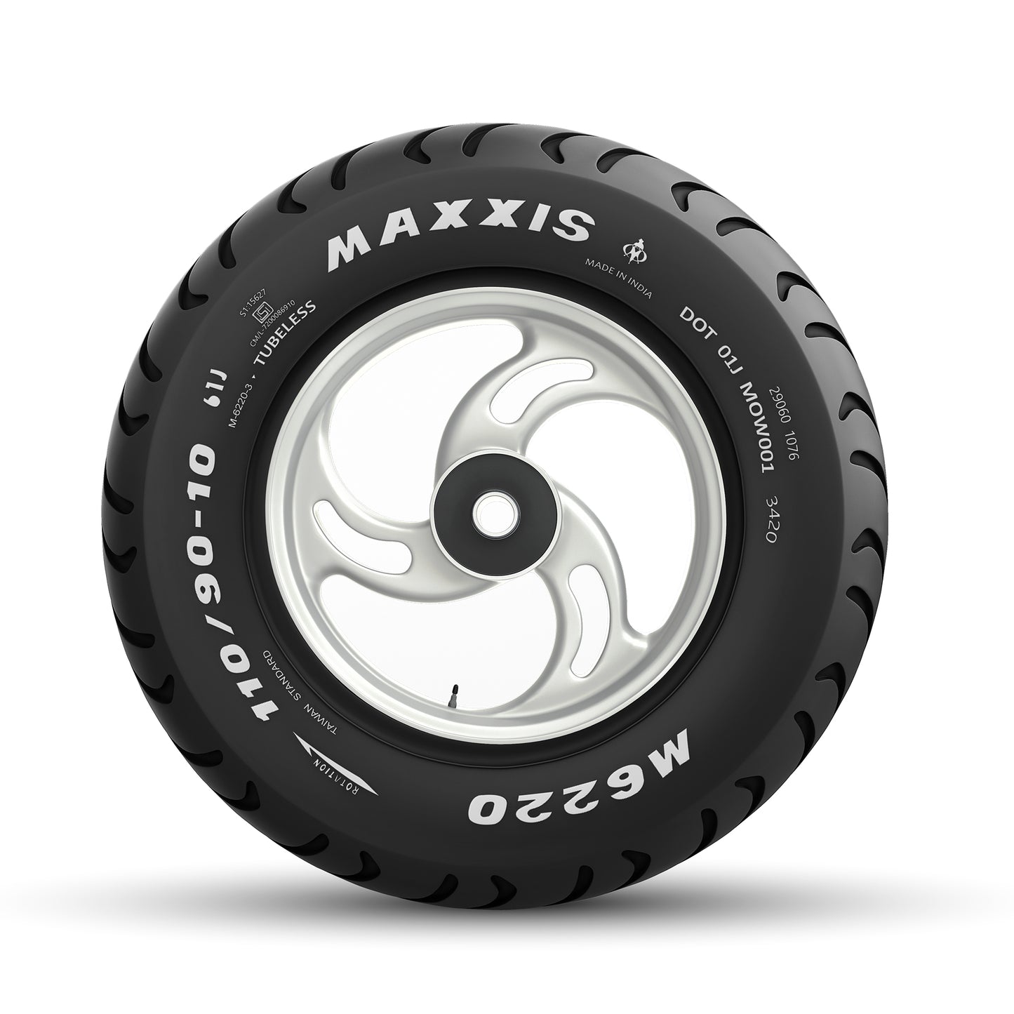 110/90-10 M6220 61J TL Scooter Tyre (Yamaha RayZR 125 Rear OE)