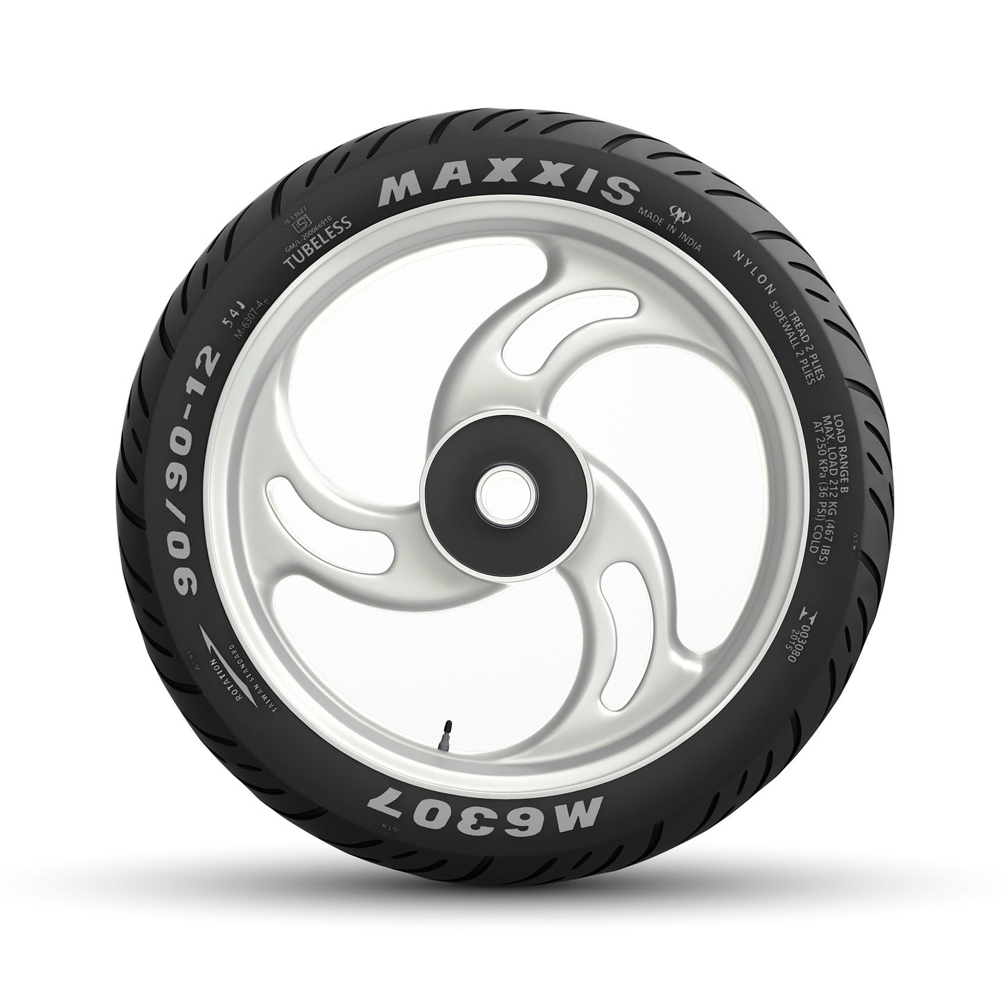 90/90-12 M6307 54J TL Scooter Tyre (Yamaha RayZR 125 Front OE)