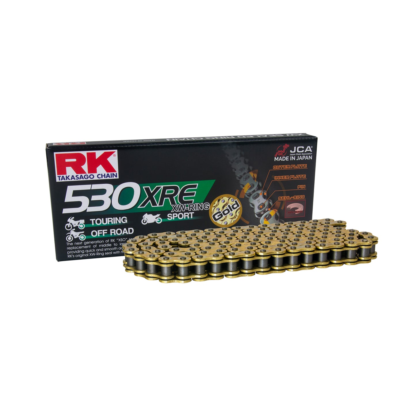 RK GB530XRE-62 Gold XW-Ring Chain