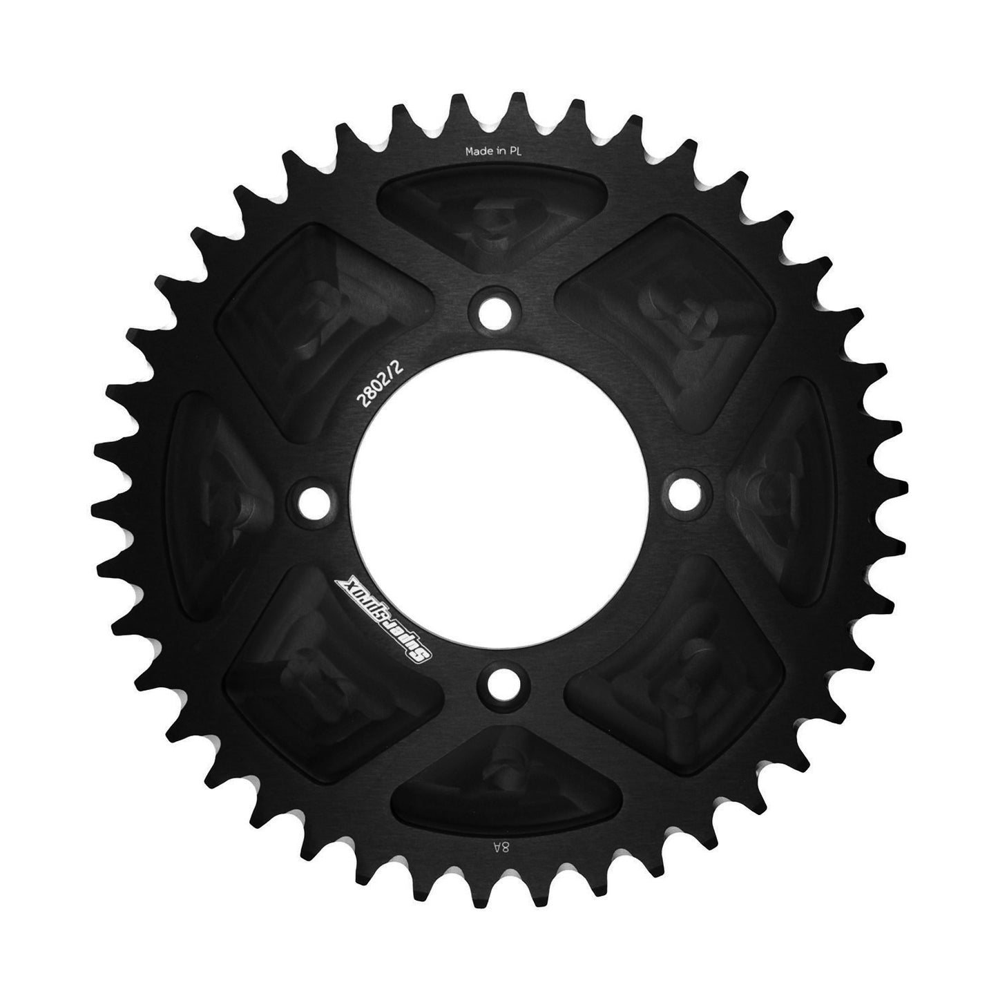 Supersprox Aluminium Rear Trials 2802/2-39 Black Solid Trial Rear AP-BT2802S