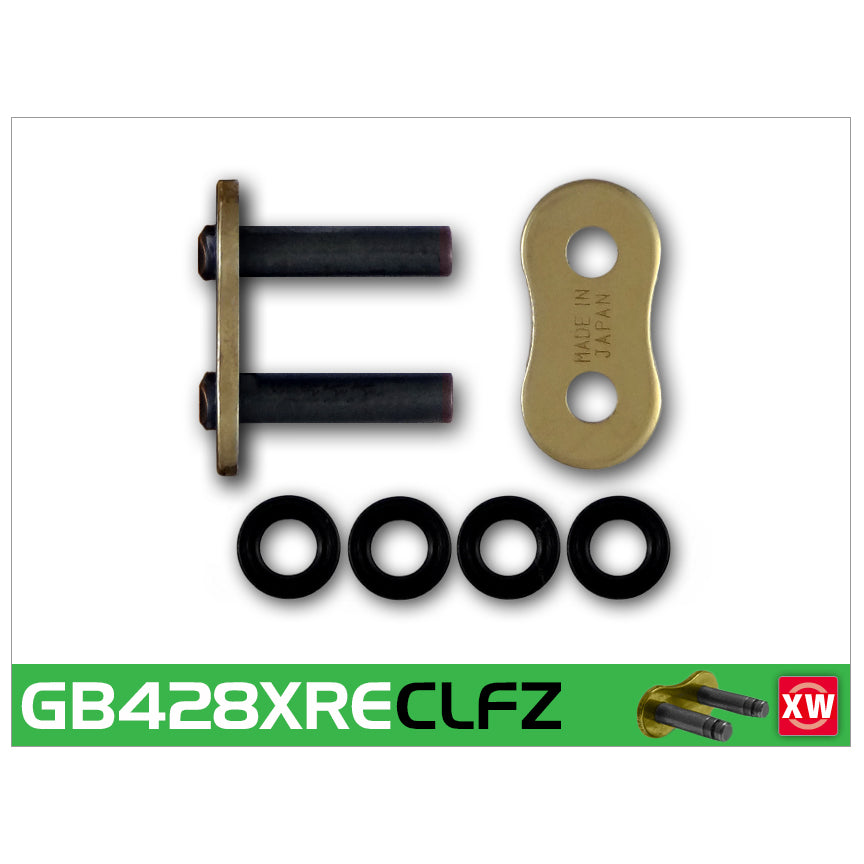 RK GB428XRE-CLF Gold XW-Ring Con Rivet Link