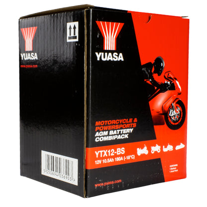 Yuasa YTX12-BS (CP) 12V Combi-Pack MF VRLA Battery