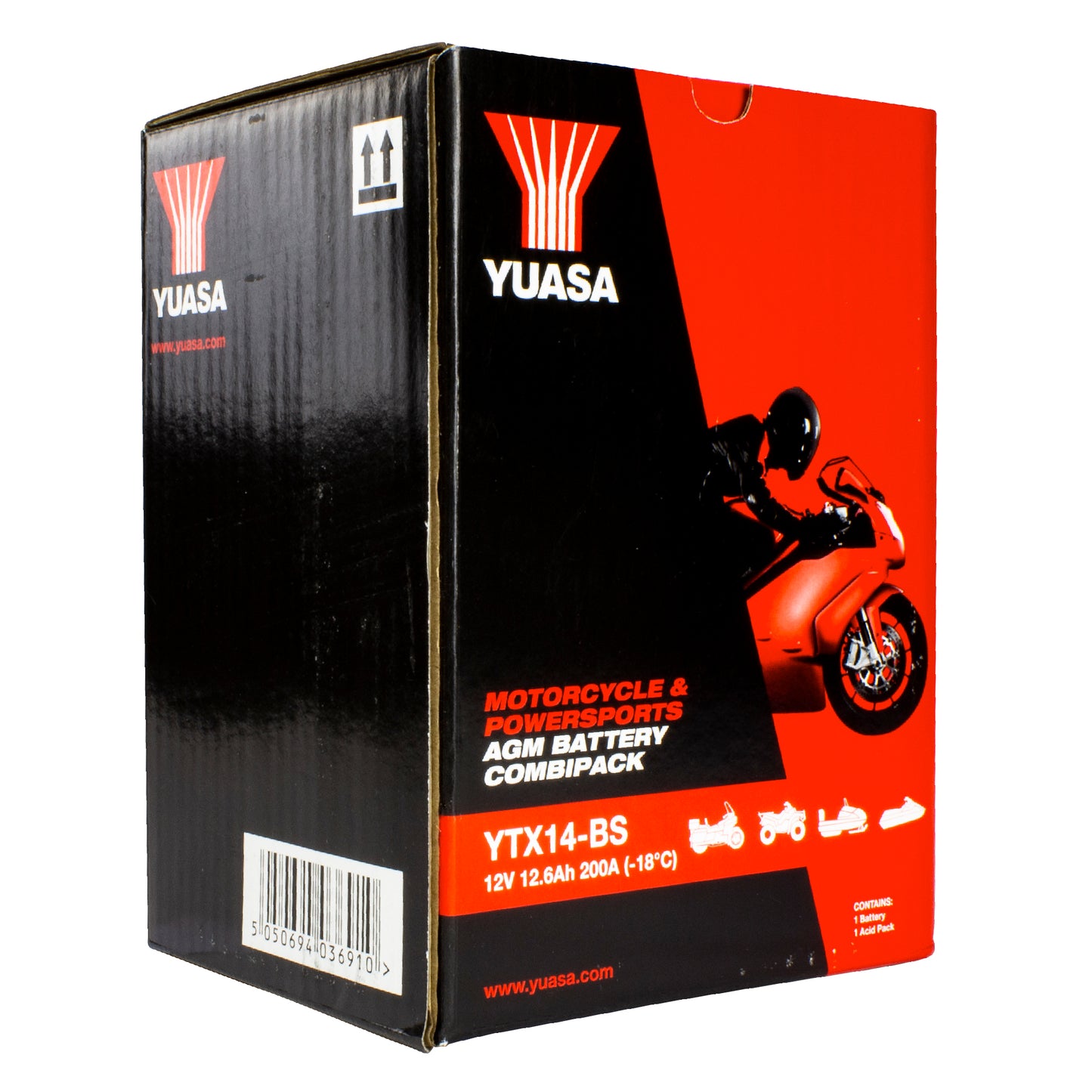 Yuasa YTX14-BS (CP) 12V Combi-Pack MF VRLA Battery