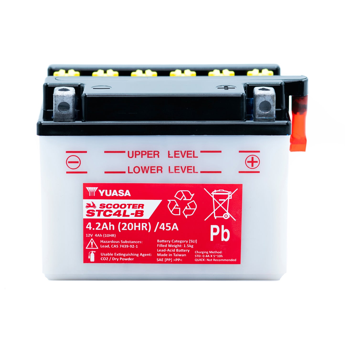 Yuasa STC4L-B (CP) (YB4L-B) 12V Scooter Battery