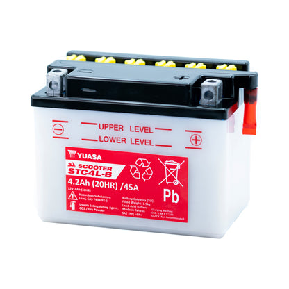 Yuasa STC4L-B (CP) (YB4L-B) 12V Scooter Battery