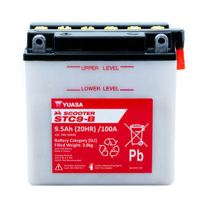 Yuasa STC9-B (WC) (YB9-B) 12V Scooter Battery