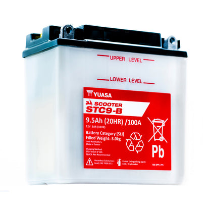 Yuasa STC9-B (WC) (YB9-B) 12V Scooter Battery