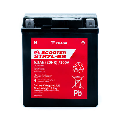 Yuasa STR7L-BS (CP) (YTX7L) 12V MF VRLA Scooter Battery
