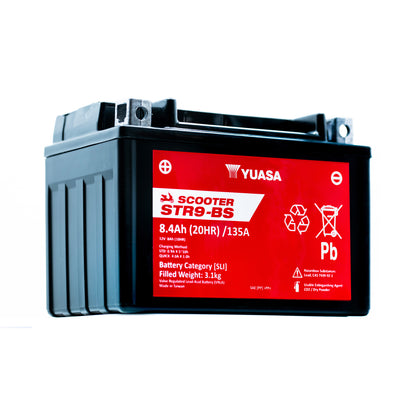 Yuasa STR9-BS (CP) (YTX9) 12V MF VRLA Scooter Battery