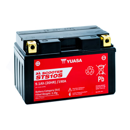 Yuasa STS10S (CP) (TTZ10S) 12V MF VRLA Scooter Battery
