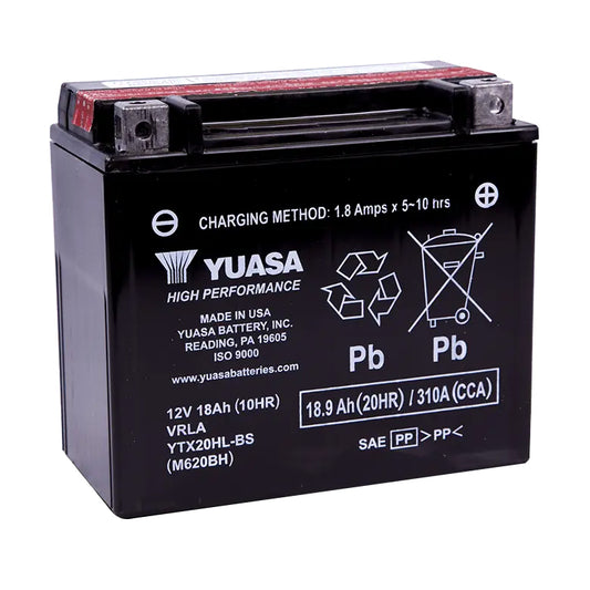 Yuasa YTX20HL-BS (CP) 12V Combi-Pack High Performance MF VRLA Battery