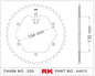 Sprocket Rear RK-A4512-39HA0 JTA762 520 Pitch Alloy needs E0036 adaptor