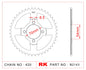 Sprocket Rear B2143-39 JTR 211-39