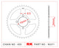 Sprocket Rear JTR 257-36 AFAM 10105 B2271-36