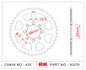 Sprocket Rear B2276-46 JTR 801-46 AFAM 14100 (Suz TS)