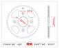 Sprocket Rear RK-B3227-49 JTR 835-49 Afam 12202