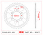 Sprocket Rear RK B3677-48 JTR 1222-48