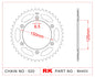 Sprocket Rear RK B4403-46 JTR 897-46
