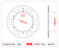 Sprocket Rear RK-B4507-47 JTR9 Afam 92503