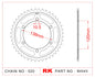 Sprocket Rear RK-B4545-36 JTR1220 Afam 10337