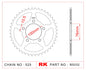 Sprocket Rear RK-B5032-39 525 pitch JTR15