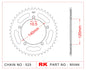 Sprocket Rear RK-B5066-42 JTR1792 Afam 14604