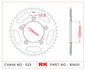 Sprocket Rear RK-B5620-39 JTR744 Afam 50612 *525 pitch*