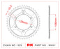 Sprocket Rear RK-B5621-46 JTR2014 Afam 86605